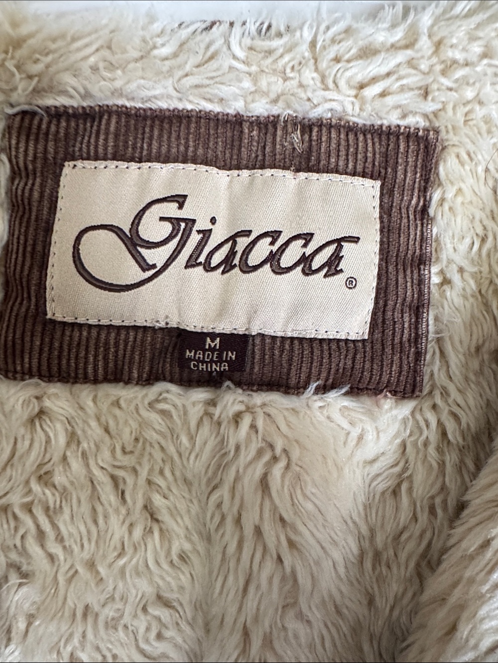 Giacca vintage Women's Teddy-Lined Corduroy Jacket in Brown💕 - Picture 3 of 7